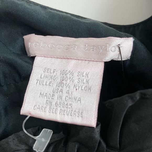 REBECCA TAYLOR Black Silk Dress - Picture 4 of 7